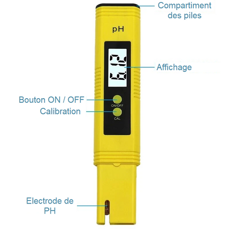 Ph Mètre, testeur de qualité d'eau