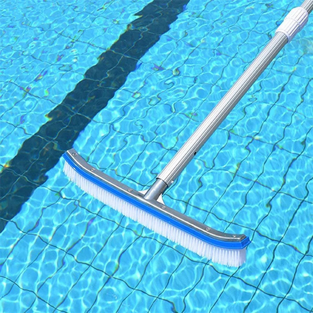 Brosse de Nettoyage pour Parois de Piscine avec Renfort en Aluminium