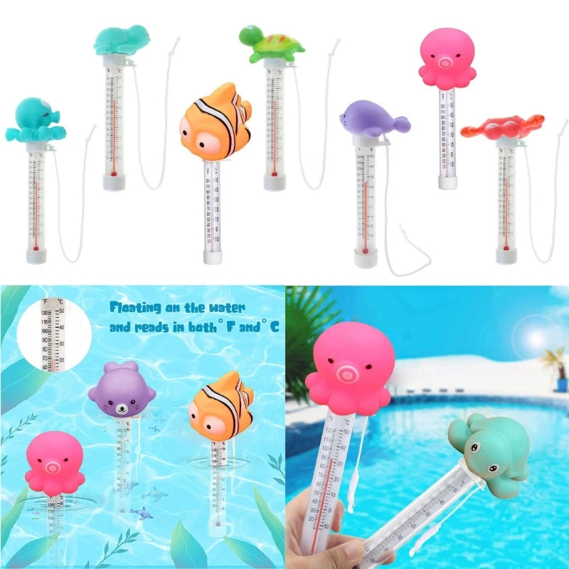 AquaTemp™ - Thermomètre Flottant avec Figurine pour Piscine